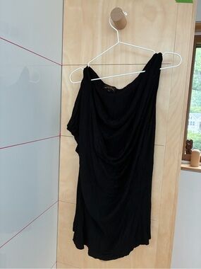 Vivienne Westwood Black One-Shoulder Draped Dress